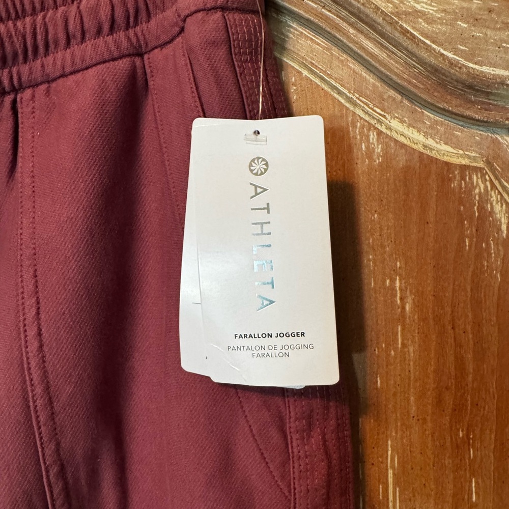 ‼️New Athleta Farallon Jogger Pants in mauvy/rose - Picture 2 of 3